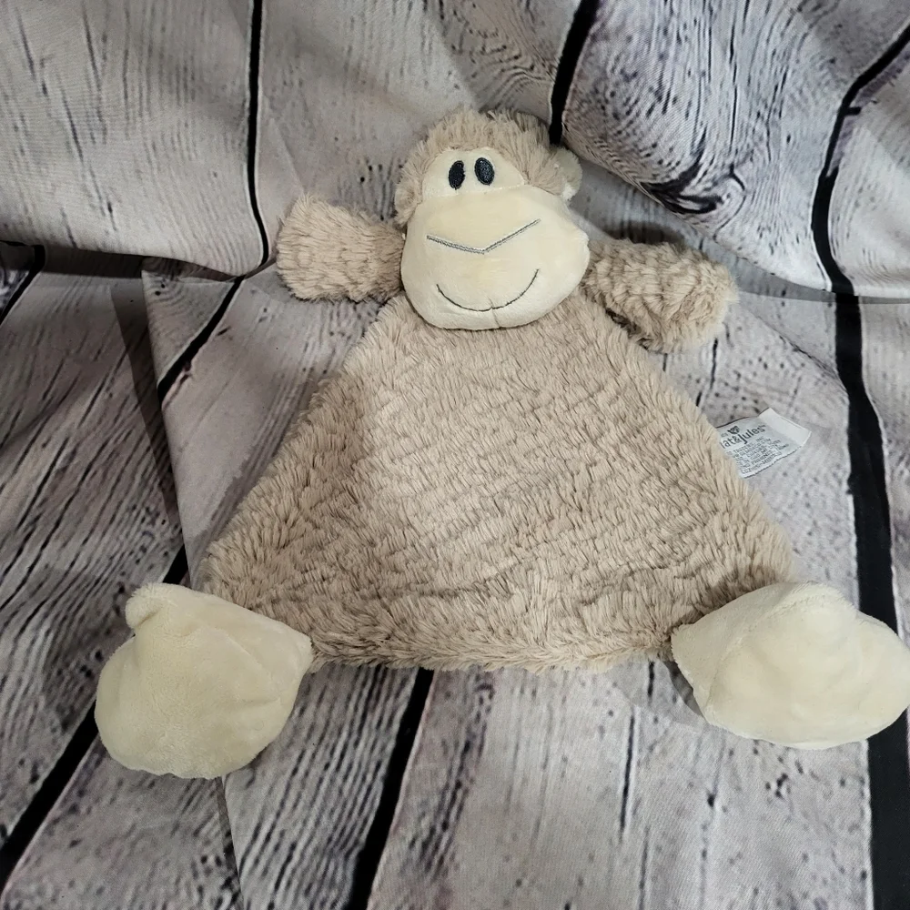 Plush Monkey Toy - Tan and Cream